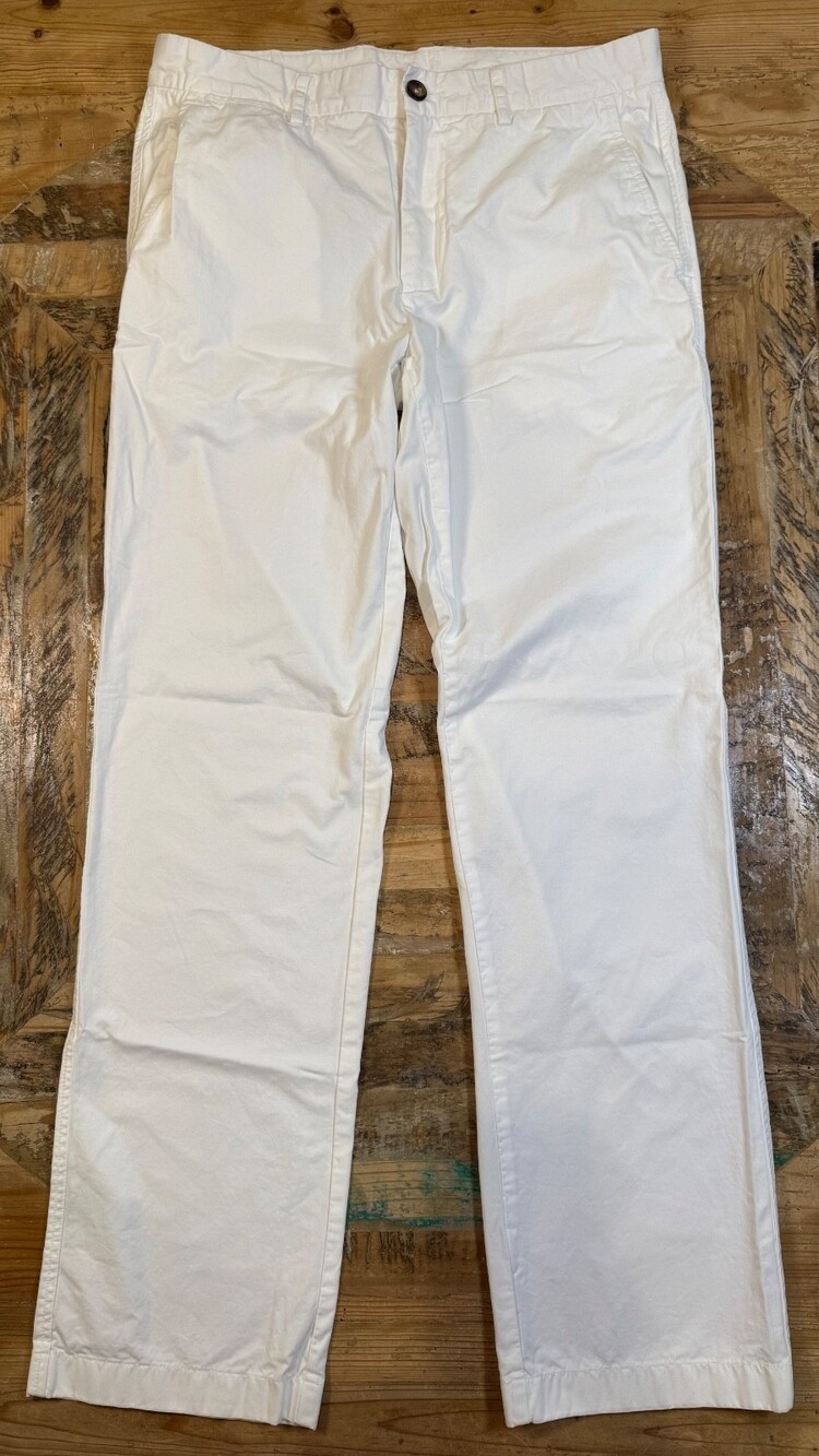 Faconnable Cadet White Chino Pants 33R Old Money Golf Preppy Ivy League French